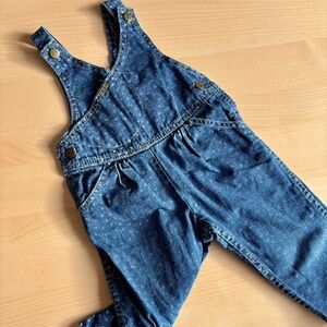 Vintage OshKosh B'gosh denim overalls cross front 2T